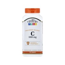 Вітамінно-мінеральний комплекс 21st Century Вітамін C з шипшиною, 1000 мг, Vitamin C with Rose Hips, 110 таблеток (CEN21225)