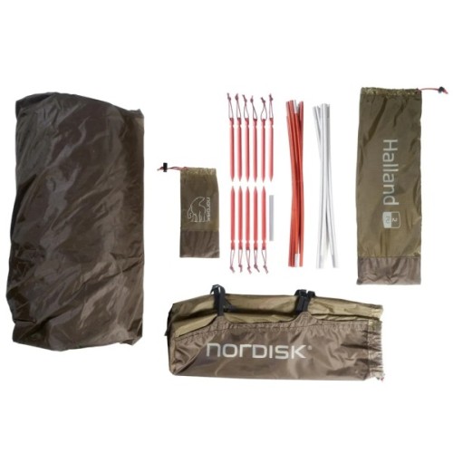 Намет Nordisk Halland 2 PU (2.0) Dark Olive Green (10921206) (DAS303778)
