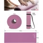 Килимок для йоги PowerPlay 4010 PVC Yoga Mat 173 x 61 x 0.6 см Рожевий (PP_4010_Rose_(173*0,6))