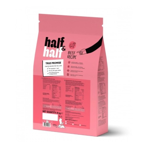 Сухий корм для кішок Half&Half для кошенят з яловичиною 8 кг (4820261920796)