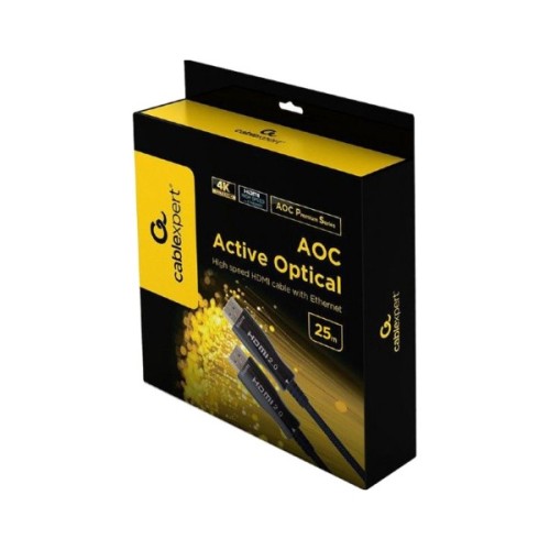 Кабель мультимедійний HDMI M to HDMI M 25.0m V2.0 4K60Hz optical Cablexpert (CCBP-HDMI-AOC-25M)