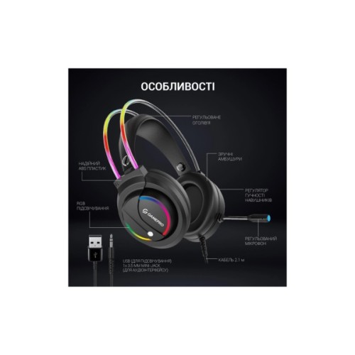 Навушники GamePro HS733 Black (HS733)