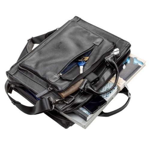 Сумка Shvigel Шкіряна Чорна (11116)