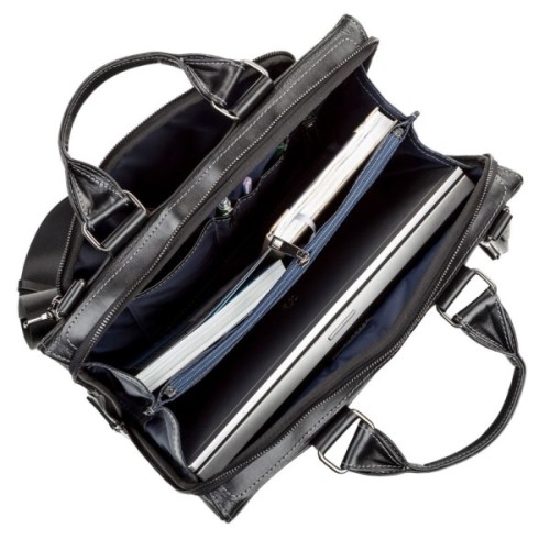 Сумка Shvigel Шкіряна Чорна (11116)