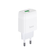 Зарядний пристрій HOCO C72Q Glorious USB QC3.0 18W White (6931474732514)