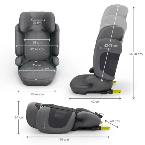 Автокрісло Kinderkraft Xpand 2 PRO i-Size Grey (KCXPPR02GRY0000) (5902533926480)