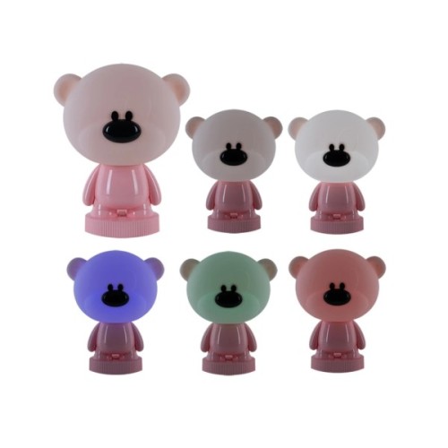 Нічник Kite Світильник LED з акумулятором Bear, рожевий (K24-490-2-2)