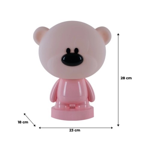 Нічник Kite Світильник LED з акумулятором Bear, рожевий (K24-490-2-2)
