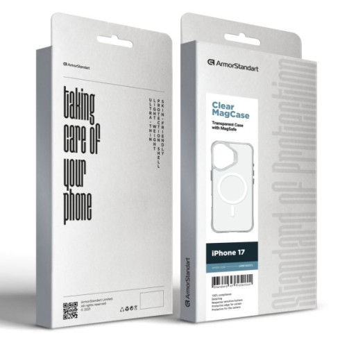 Чохол до мобільного телефона Armorstandart Clear MagCase Apple iPhone 17 Transparent (ARM86251)