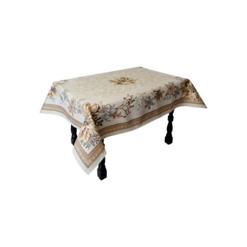 Скатертина Прованс гобеленова Золоте свято 135х140 см (036315)