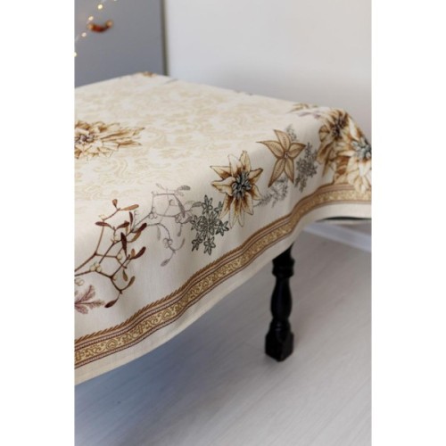 Скатертина Прованс гобеленова Золоте свято 135х140 см (036315)