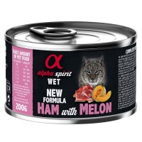 Консерви для котів Alpha Spirit Ham With Melon for Adult Cat 200 г (8436586310660)