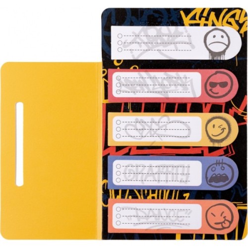 Папір для нотаток Yes із липким шаром Melt Smile у наборі 100 аркушів (5 х 20) (170393)