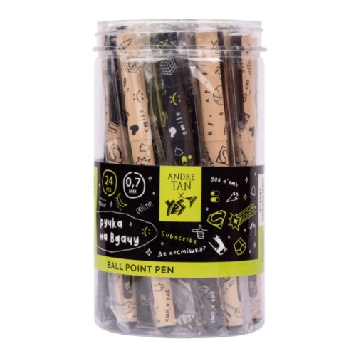 Ручка кулькова Yes by ANDRE TAN Lucky 0,7 мм синя (412042)