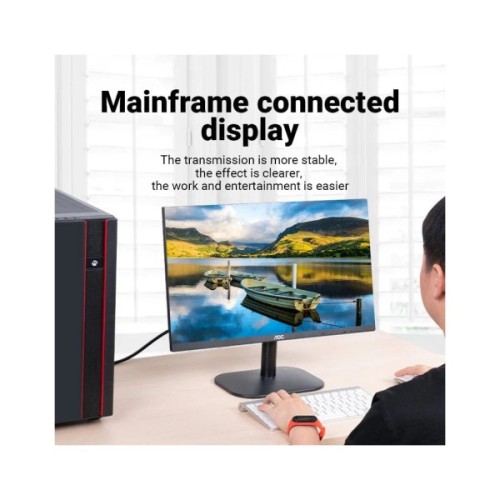 Кабель мультимедійний VGA M to VGA M 5.0m black Vention (DAEBJ)