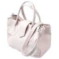 Сумка Shvigel З натуральної шкіри Бежева (22830)