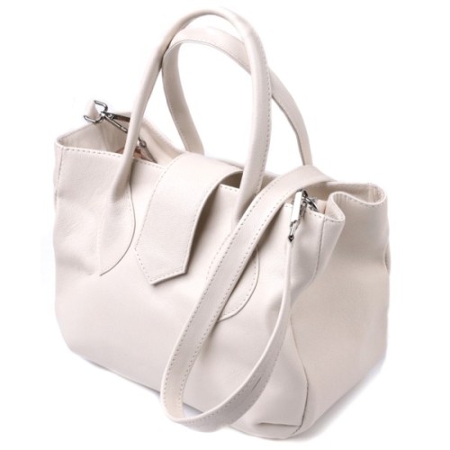 Сумка Shvigel З натуральної шкіри Бежева (22830)