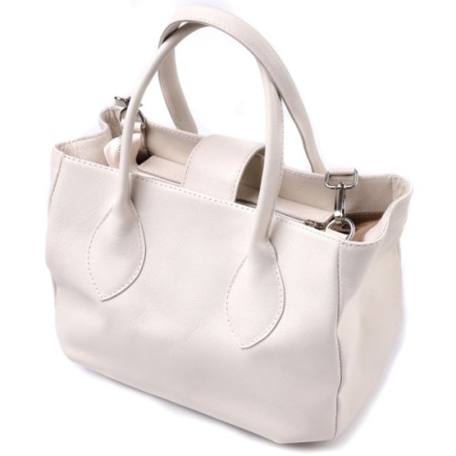 Сумка Shvigel З натуральної шкіри Бежева (22830)