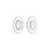 Гальмівний диск FERODO DDF1035