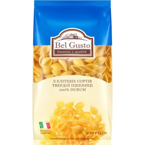 Макарони Bel Gusto Мушлі 400 г (4820159849710)
