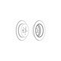 Гальмівний диск FERODO DDF1486C