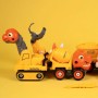Конструктор Otamanko Машинка-конструктор Трансформер Динозавр 5 в 1 Жовтий/помаранчевий (OTA-131TS)