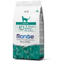 Сухий корм для кішок Monge Cat Hairball зі смаком курки, кукурудзи та рису 5 кг (8009470125548)