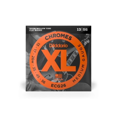 Струни для гітари D'Addario XL Chromes Medium (13-56) (ECG26)