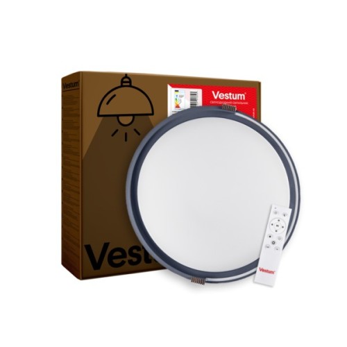 Світильник Vestum COLISEUM матовий 60W 395*60мм 3000К-6500К з ДК білий з синім (VS-91066)