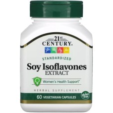 Вітамінно-мінеральний комплекс 21st Century Соєві Ізофлавони, Standardized Soy Isoflavones Extract, 60 вегетаріанс (CEN-22306)