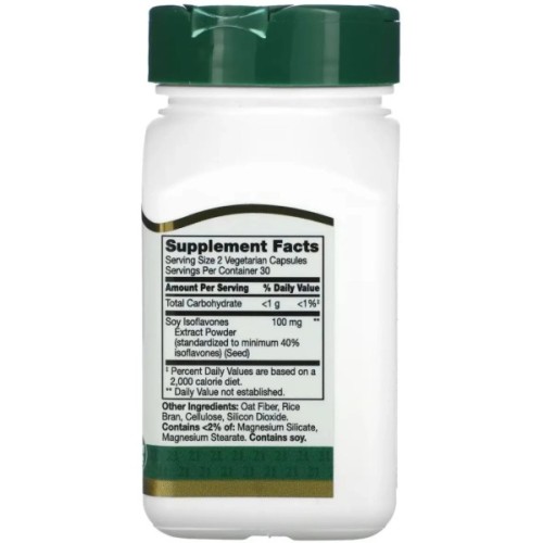 Вітамінно-мінеральний комплекс 21st Century Соєві Ізофлавони, Standardized Soy Isoflavones Extract, 60 вегетаріанс (CEN-22306)