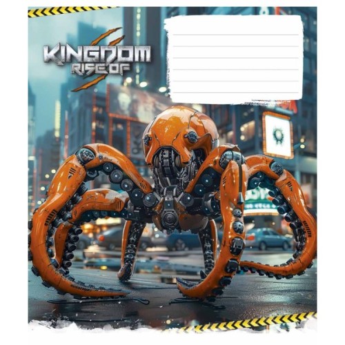 Зошит Школярик Animals transformers 12 аркушів клітинка (012-3467K)