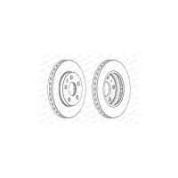 Гальмівний диск FERODO DDF1721C