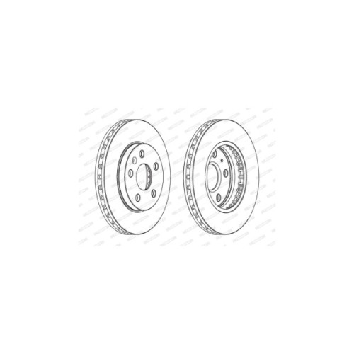 Гальмівний диск FERODO DDF1721C