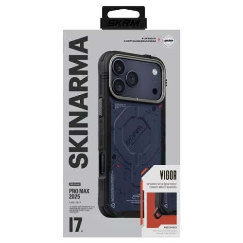 Чохол до мобільного телефона Skinarma Vigor MagSafe iPhone 17 Pro Max Blue (8886461249453)