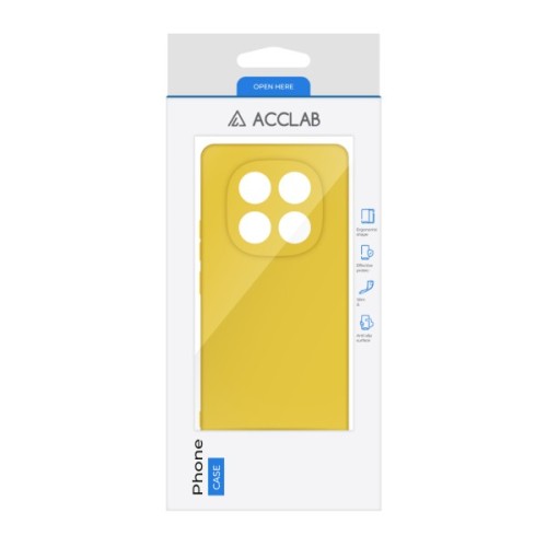 Чохол до мобільного телефона ACCLAB Silicone Xiaomi Redmi Note 14 Pro 5G Yellow (1283126617157)