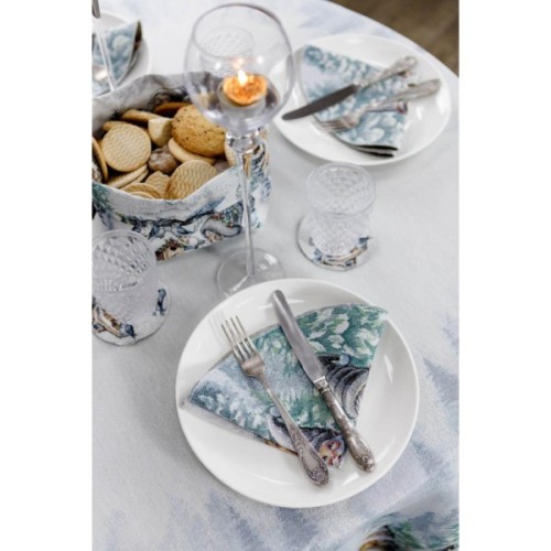 Скатертина Прованс гобеленова Казкові гноми Dх180 см (038459)