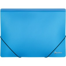 Папка на резинках Optima А4 двоколірна, блакитна (O30698-11)