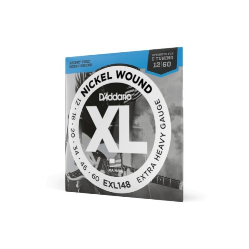 Струни для гітари D'Addario XL Nickel Wound Extra Heavy (12-60) (EXL148)