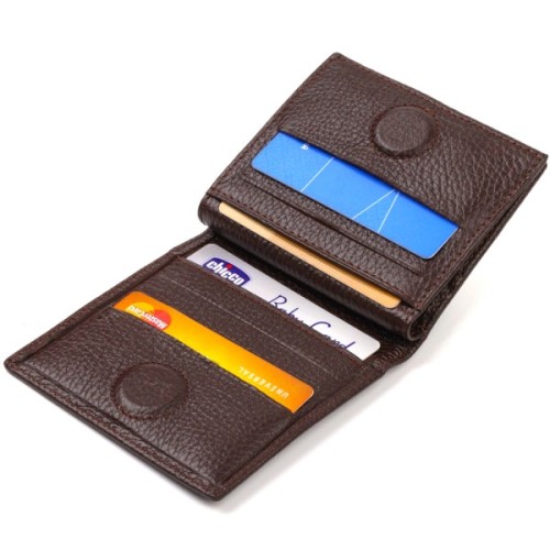 Портмоне Canpellini З натуральної шкіри Коричневе (21740)