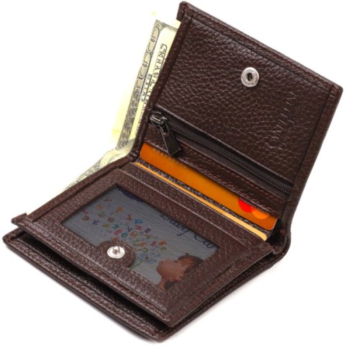 Портмоне Canpellini З натуральної шкіри Коричневе (21740)