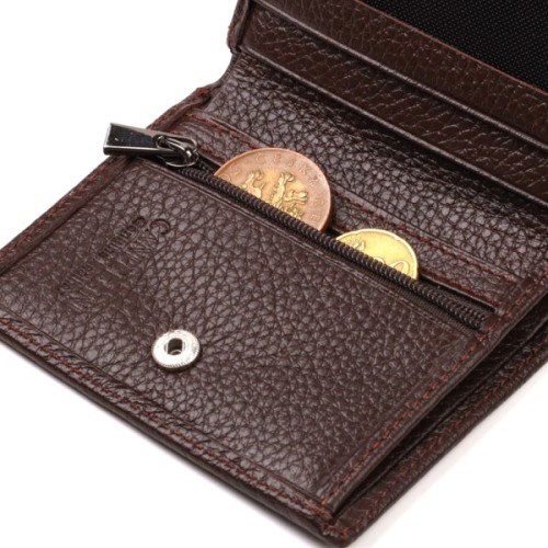 Портмоне Canpellini З натуральної шкіри Коричневе (21740)