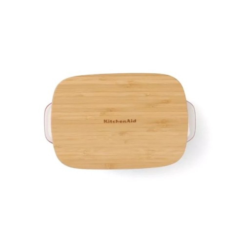 Форма для випікання KitchenAid з кришкою керамогранітна 0,9 л Червона (CC006104-001)