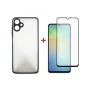 Чохол до мобільного телефона Dengos Kit Samsung Galaxy A06 case Matte + glass (Black) (DG-KM-126)