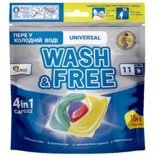 Капсули для прання Wash&Free Universal 10+1 шт. (4823128001676)
