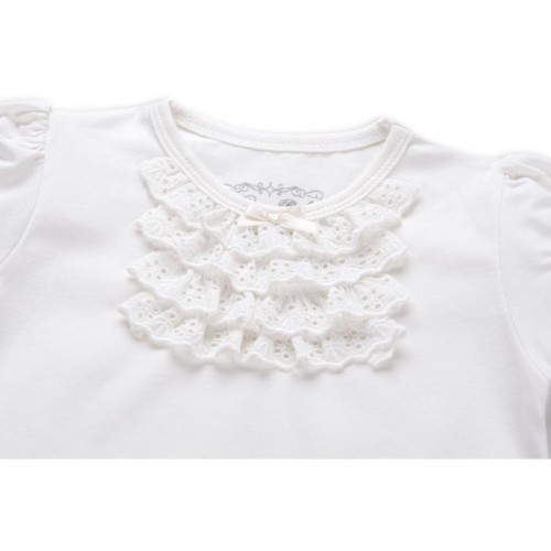 Футболка дитяча Breeze з мереживом (6640-98G-cream)