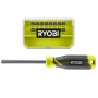 Викрутка Ryobi RHSDM1701, бітотримач 1/4", 100мм, 16 біт, SL,PH,PZ,Torx, кейс (5132006050)