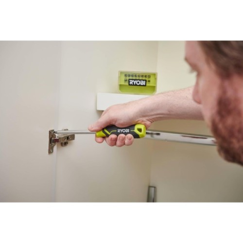 Викрутка Ryobi RHSDM1701, бітотримач 1/4", 100мм, 16 біт, SL,PH,PZ,Torx, кейс (5132006050)