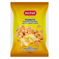 Горіхи Sultan Арахіс смажений солоний зі смаком сиру 120 г (slt.51011)