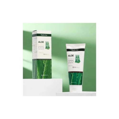 Пінка для вмивання FarmStay Pure Cleansing Foam Aloe 180 мл (8809317289465)
